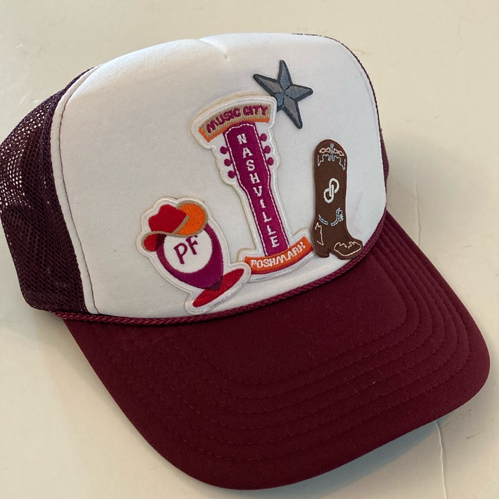 Poshmark Trucker Hat by OTTO Nashville themed patches NEW
